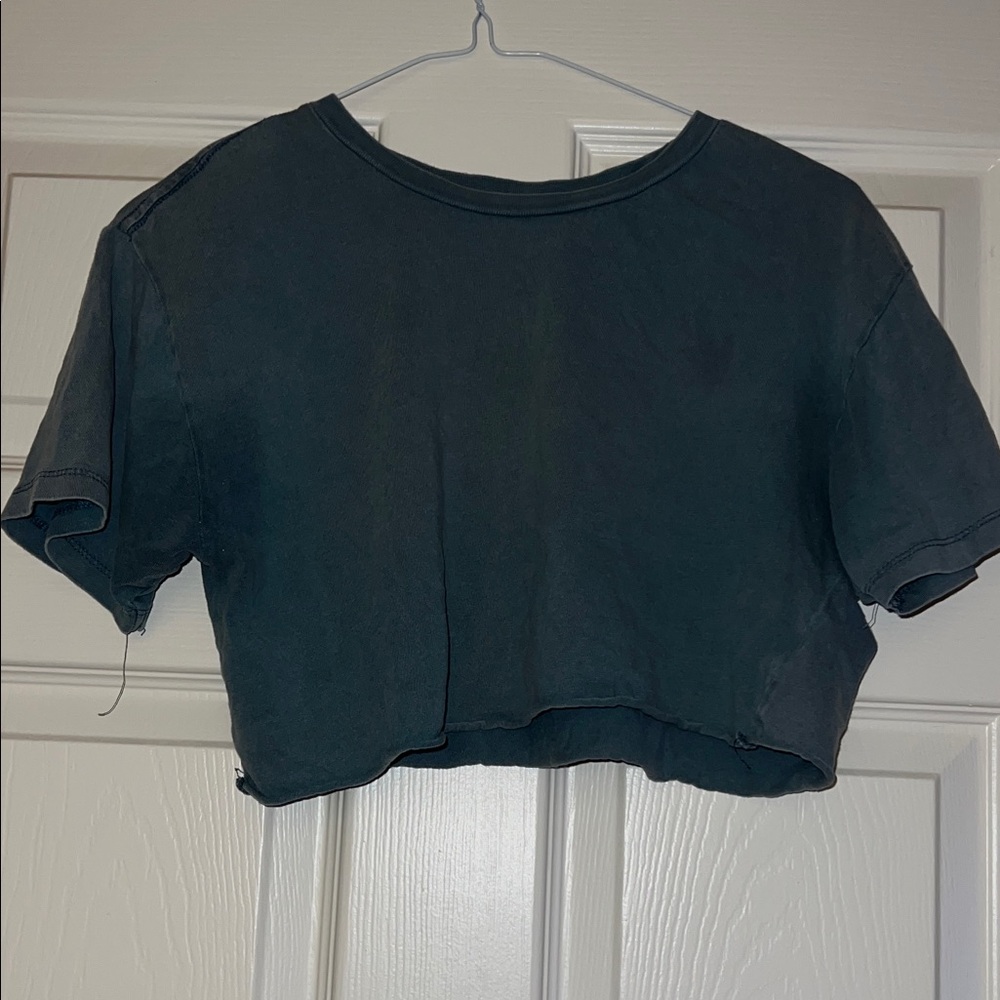 Women's Garage Blue Crop Top